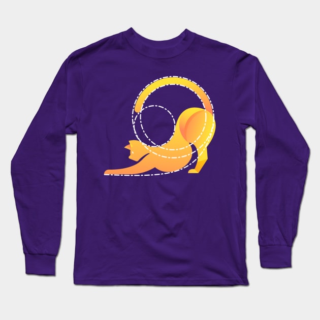 Golden Ratio Cat Long Sleeve T-Shirt by INLE Designs